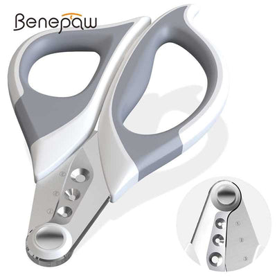 Benepaw Professional 3-hole Pet Nail Clippers Pet Nail Clipper Grooming Fussy Claws and Paws