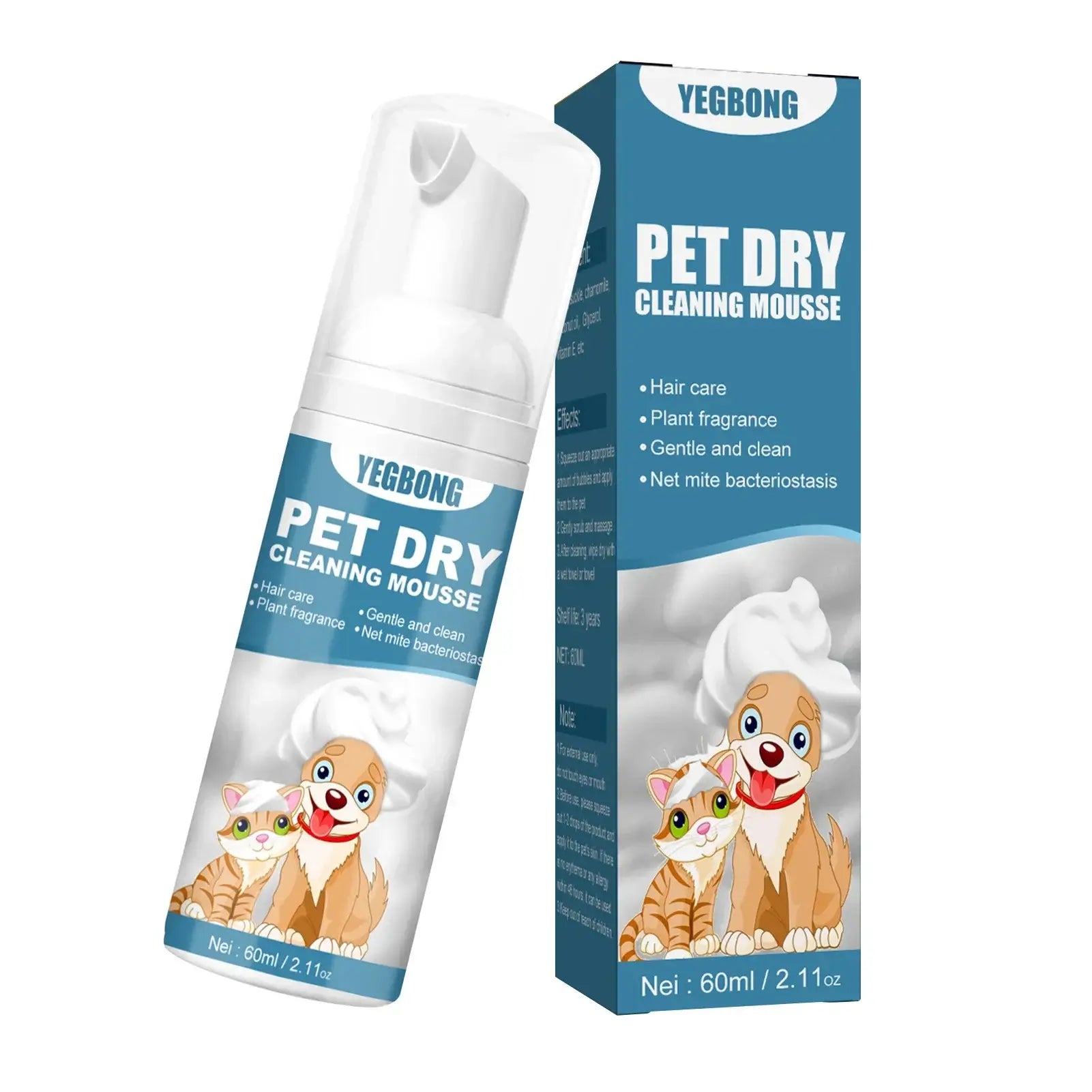 Waterless Pet Dry Cleaning Mousse – Fussy Claws and Paws