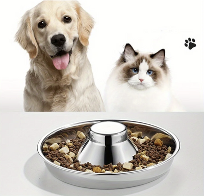 Stainless Steel Litter Feeding Bowl - Fussy Claws and Paws