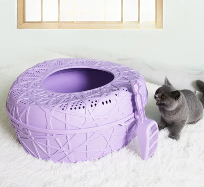 Unique One-of-a-kind Cat Litter Box - Fussy Claws and Paws